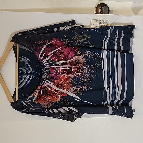 NwT Ransom Collection Floral Top size 26/28W - Picture 1 of 4